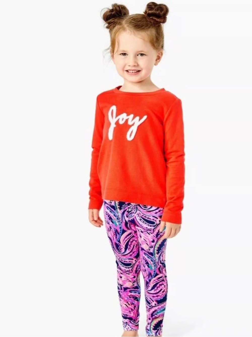 Lilly Pulitzer Red "Joy" Sweatshirt for Kids